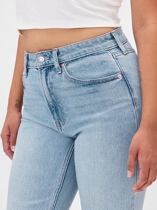 jeans slim dritti a vita alta anni 90