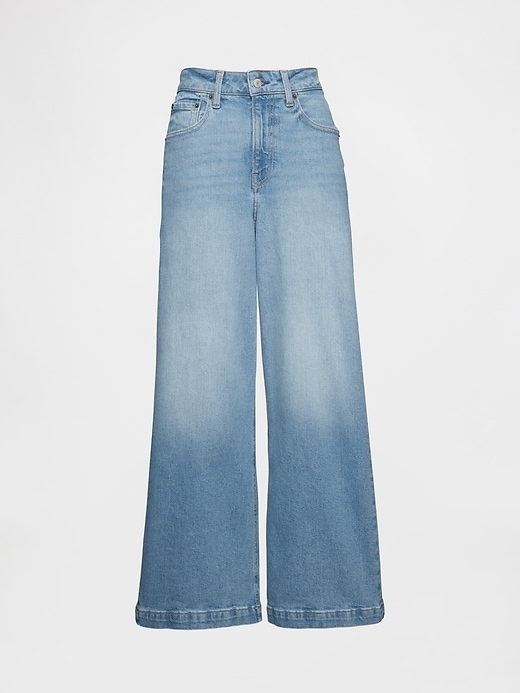 jeans a gamba larga curvy high stride alla caviglia