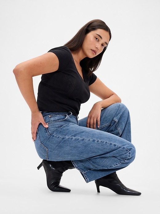 jeans a vita alta curvy