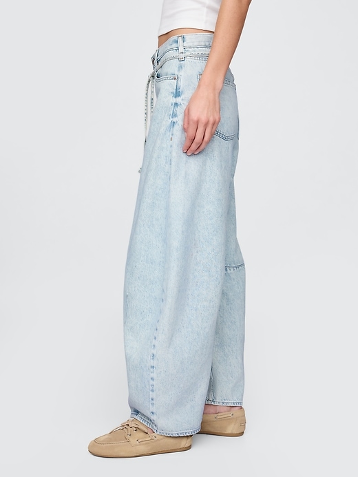 jeans a ferro di cavallo ultra morbidi a vita alta
