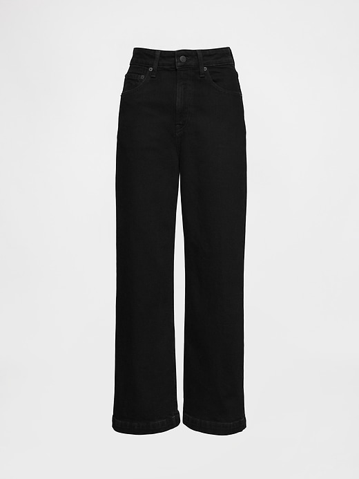 jeans a gamba larga e vita alta curvy stride