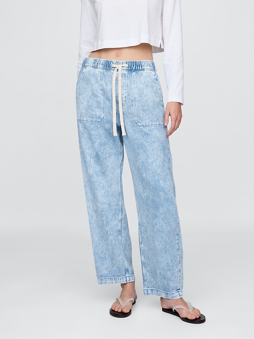 jeans easy barrel a vita alta