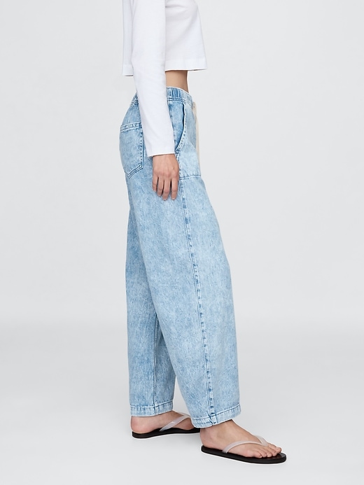 jeans easy barrel a vita alta