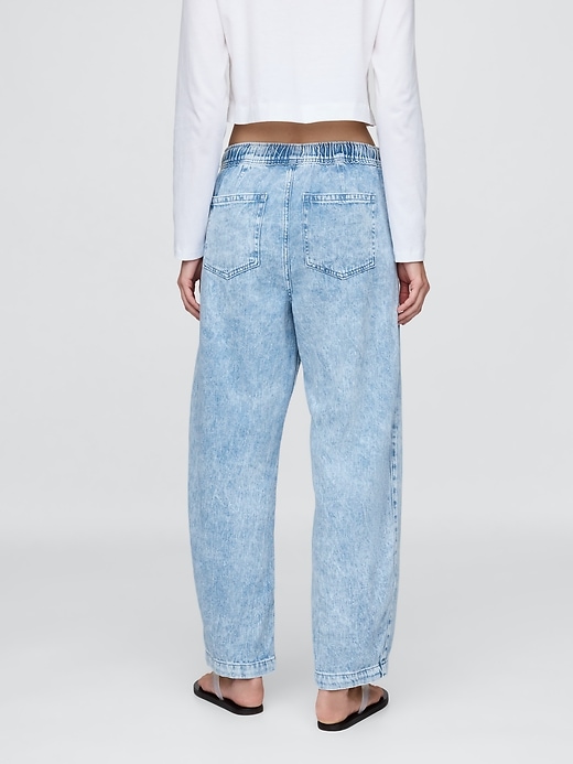 jeans easy barrel a vita alta