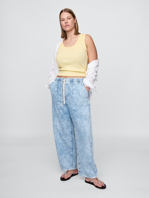 jeans easy barrel a vita alta