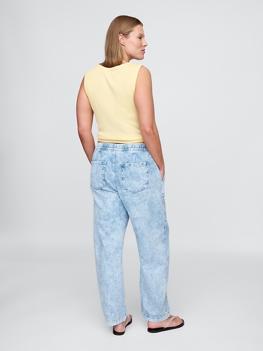 jeans easy barrel a vita alta