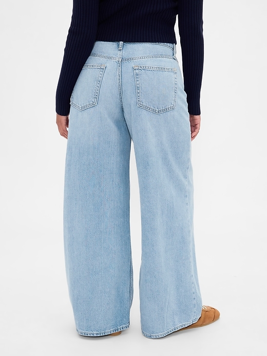 jeans larghi ultra morbidi a vita media curvy