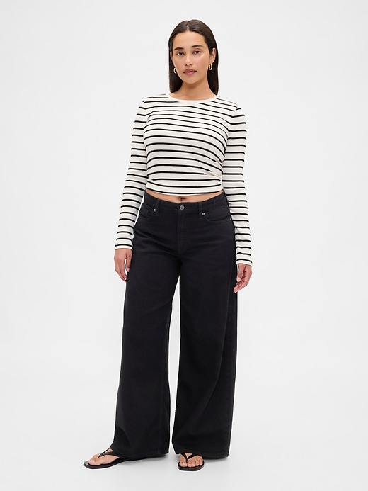 jeans larghi ultra morbidi a vita media curvy