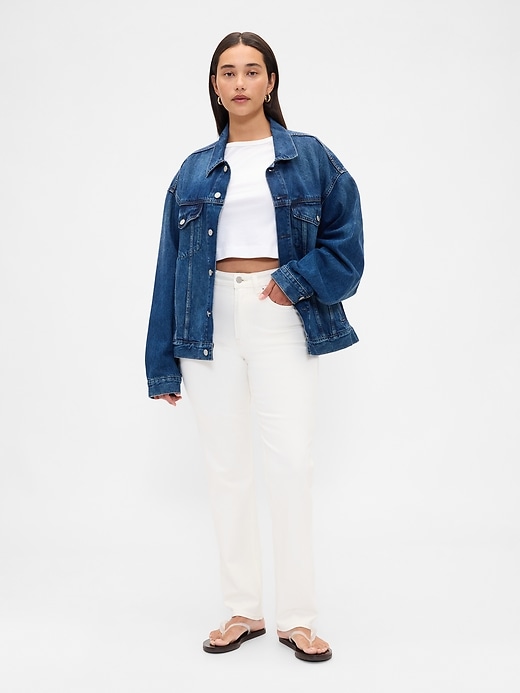 jeans slim dritti a vita alta anni 90