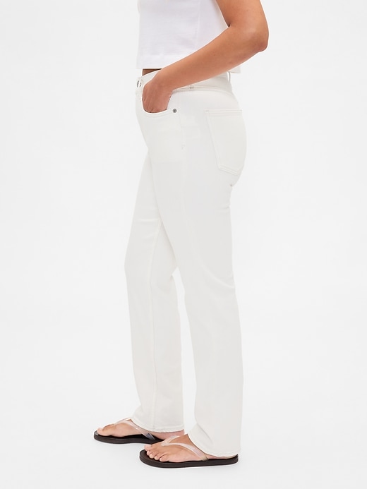 jeans slim dritti a vita alta anni 90