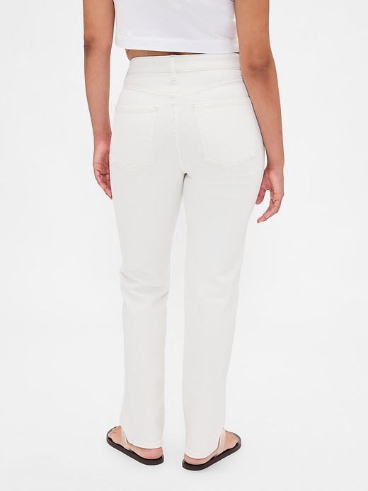 jeans slim dritti a vita alta anni 90