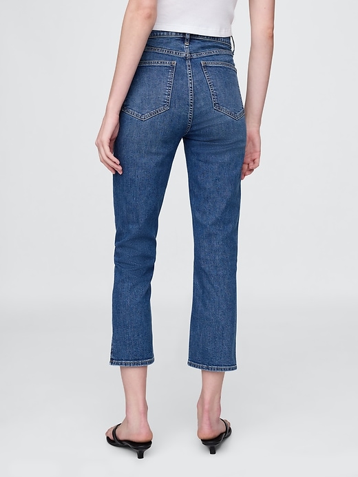 jeans capri a vita alta