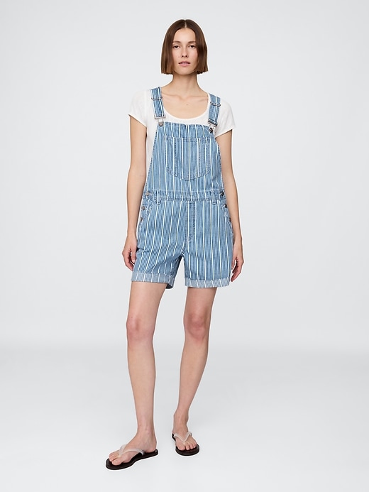 pantaloncini a righe in denim ultrasoft