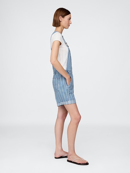 pantaloncini a righe in denim ultrasoft