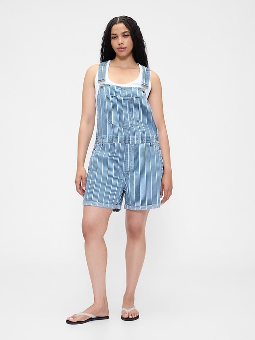 pantaloncini a righe in denim ultrasoft