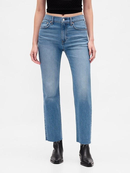 jeans aderenti e dritti a vita alta anni 90