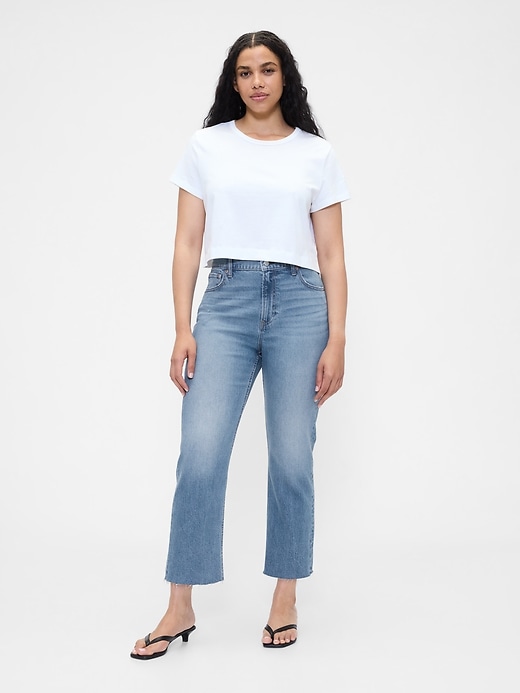 jeans aderenti e dritti a vita alta anni 90