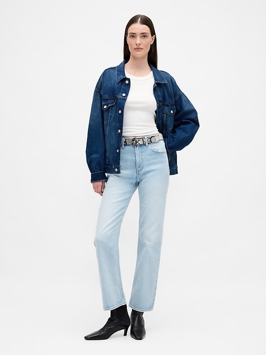 jeans aderenti e dritti a vita alta anni 90