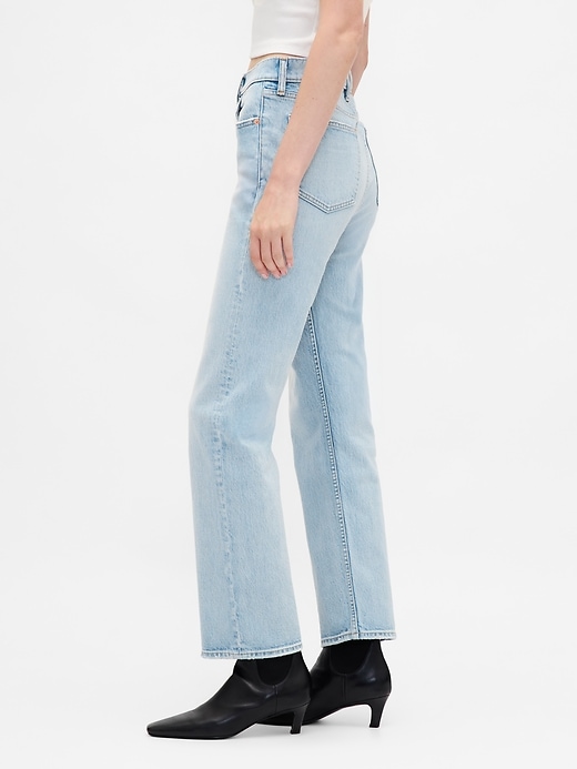 jeans aderenti e dritti a vita alta anni 90