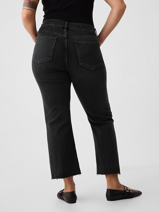 jeans a zampa a vita alta