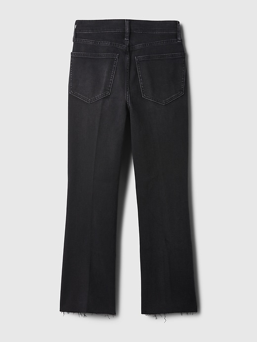jeans a zampa a vita alta