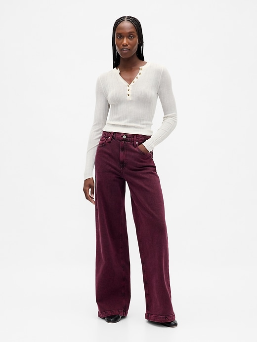 jeans a gamba larga high stride