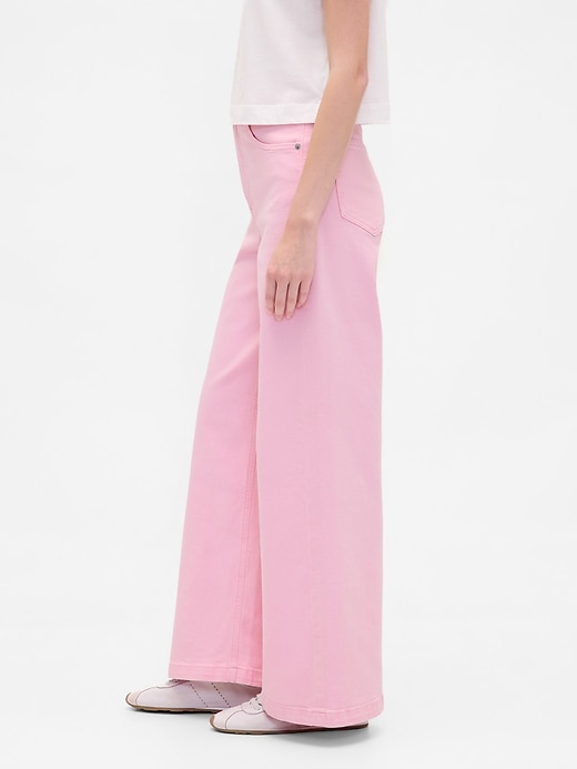 jeans a gamba larga sky high rise stride