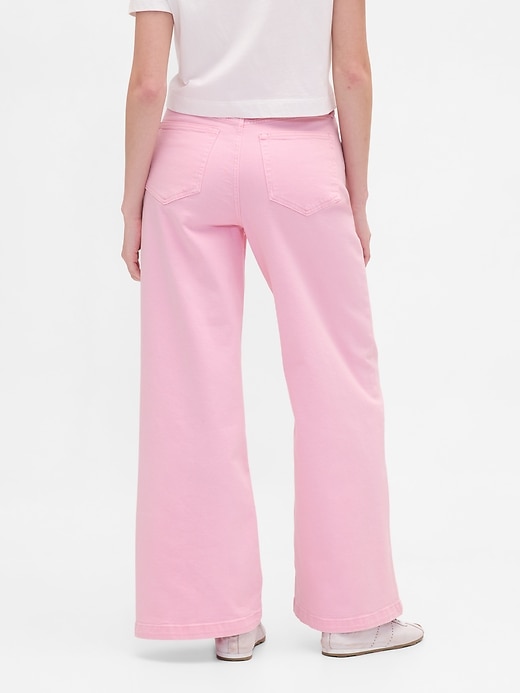 jeans a gamba larga sky high rise stride