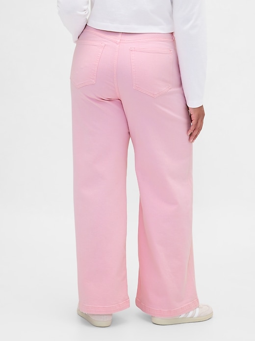 jeans a gamba larga sky high rise stride