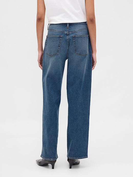 jeans larghi a vita alta anni 90