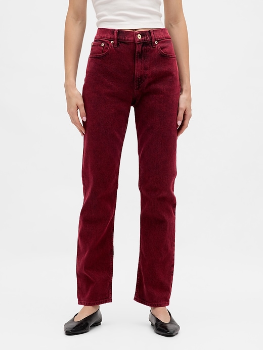 jeans dritti a vita alta anni 90