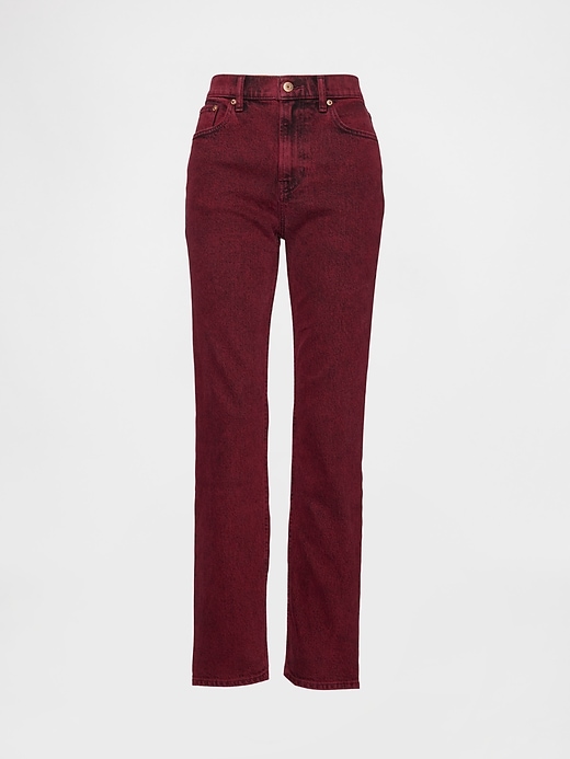 jeans dritti a vita alta anni 90