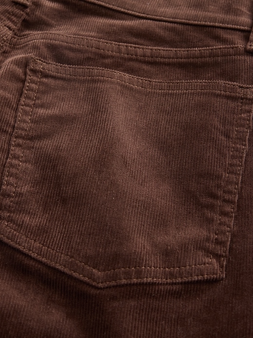 jeans slim dritti in velluto a coste a vita alta anni 90
