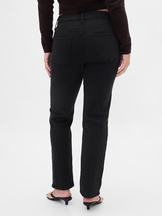 jeans dritti slim a vita alta anni 90