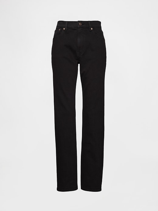 jeans dritti slim a vita alta anni 90