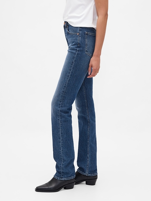 jeans dritti slim a vita alta anni 90