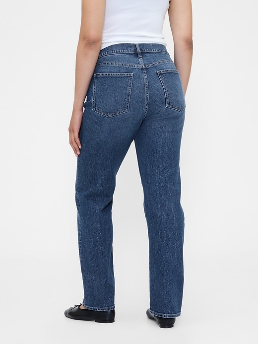 jeans dritti slim a vita alta anni 90