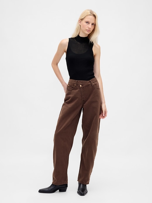 jeans a vita alta ultrasoft crossover barrel