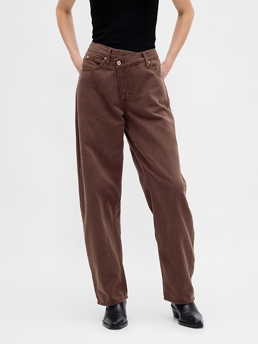 jeans a vita alta ultrasoft crossover barrel