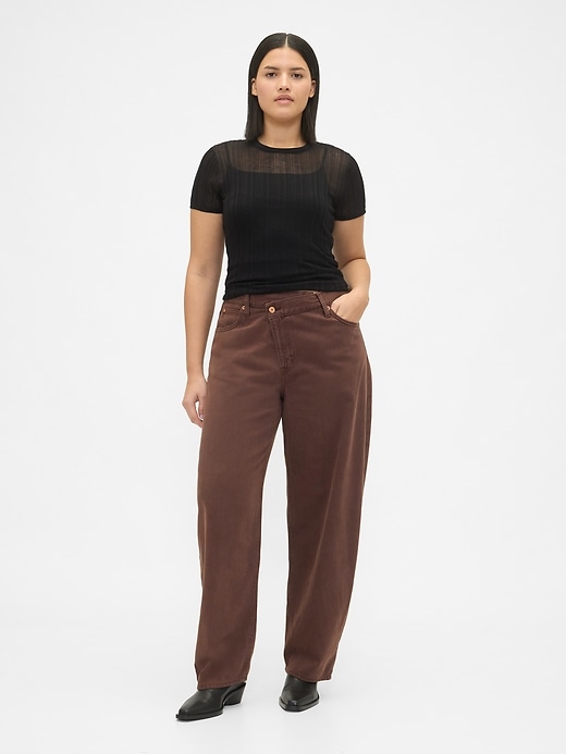 jeans a vita alta ultrasoft crossover barrel