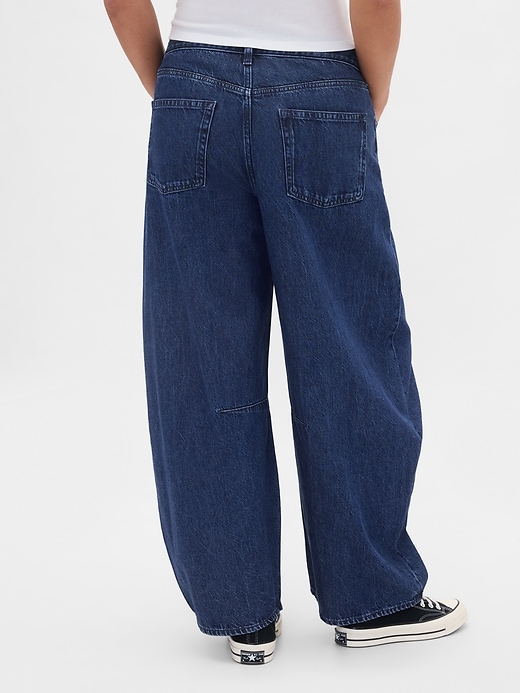 jeans a ferro di cavallo incrociati ultra morbidi a vita alta