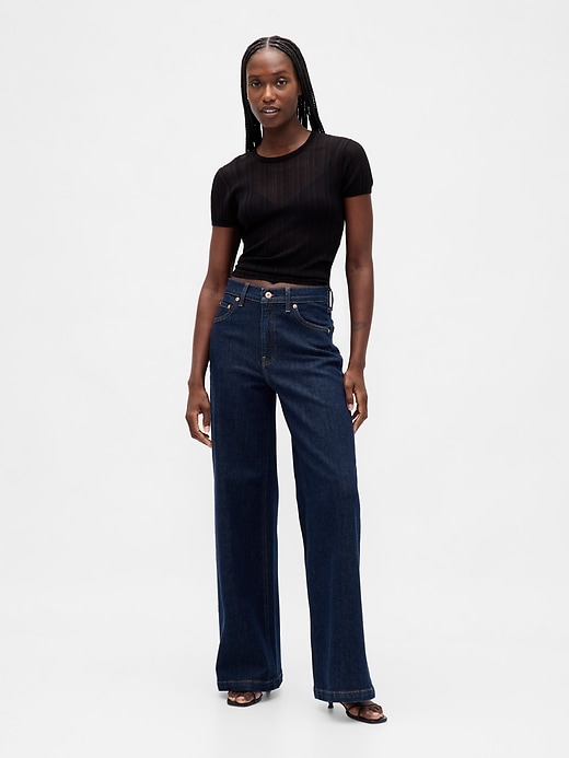 jeans a gamba larga high stride
