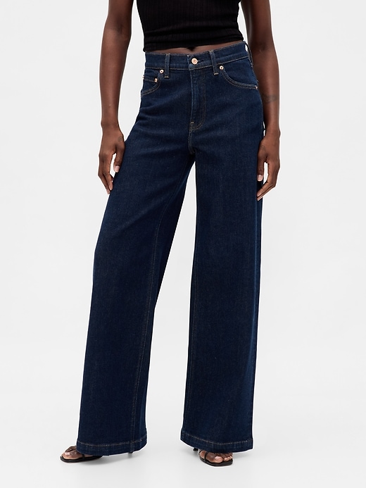 jeans a gamba larga high stride
