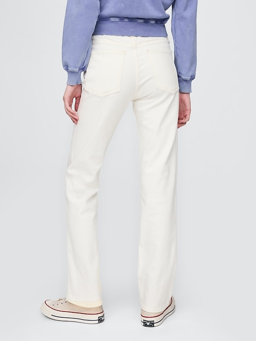 jeans dritti slim a vita alta anni 90