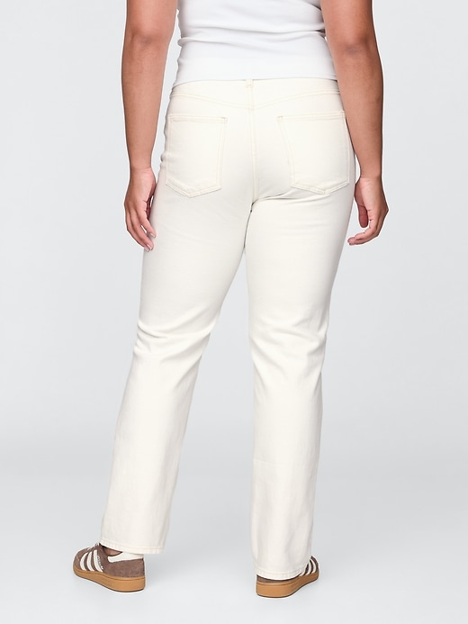 jeans dritti slim a vita alta anni 90