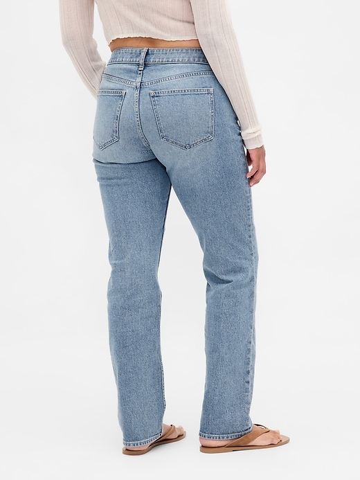 jeans slim dritti a vita bassa e sinuosi anni 90