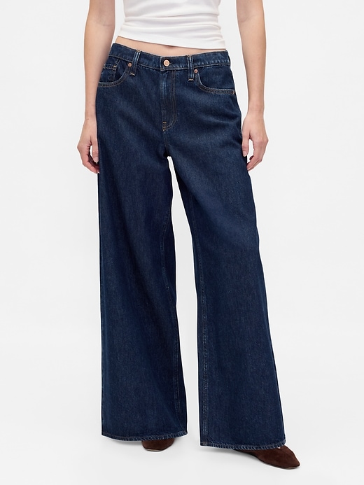 jeans extra larghi a vita bassa