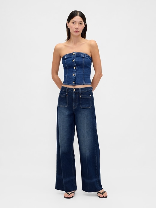 jeans a gamba larga high stride