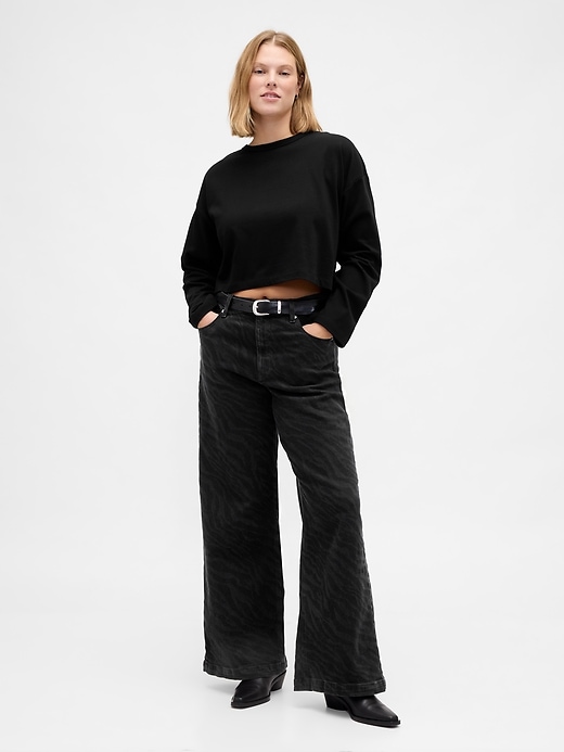 jeans a gamba larga high stride