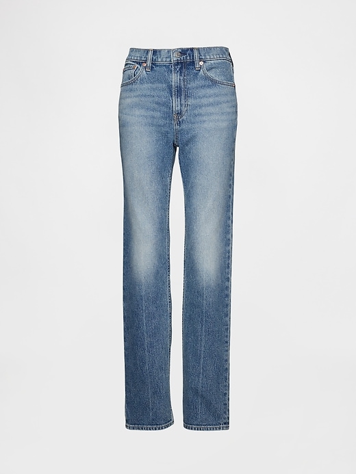 jeans dritti slim a vita alta anni 90